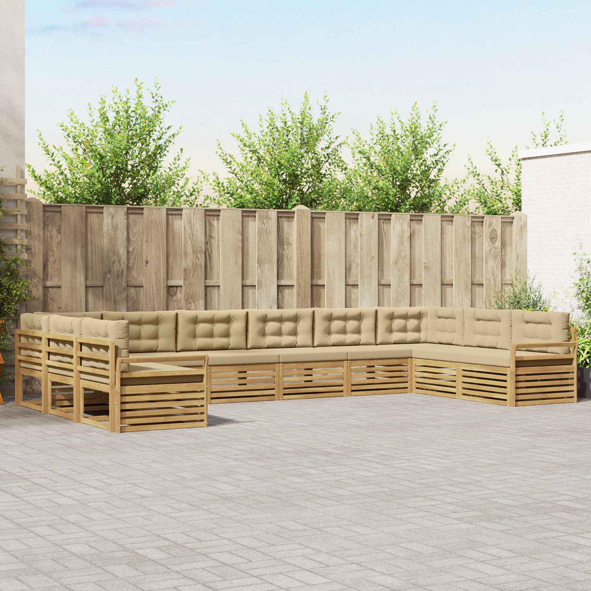 Sofa-Sets Massief Acaciahout is nu te koop bij PeponiXL, paradijselijk wonen!