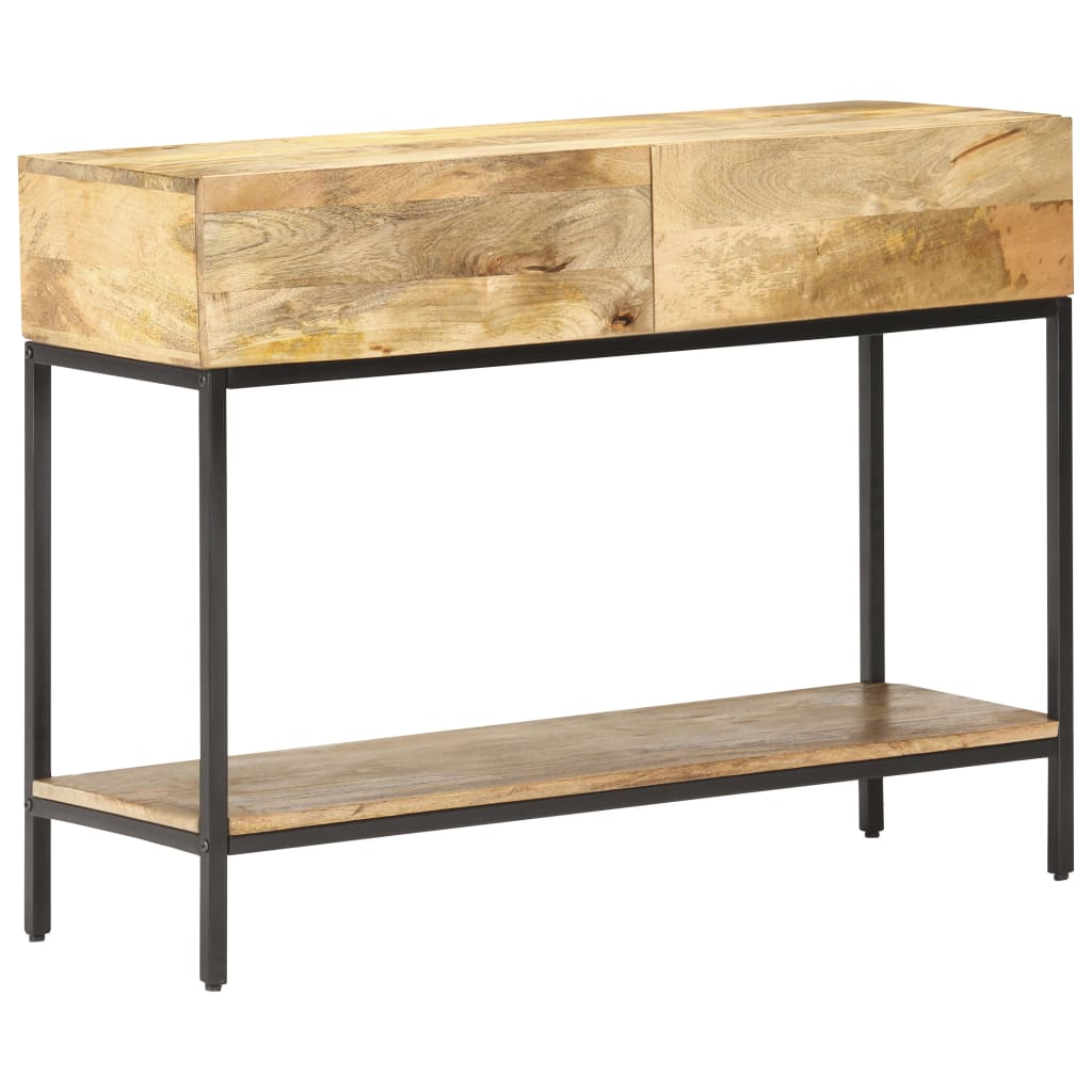 Wandtafel 100x35x76 cm massief mangohout is nu te koop bij PeponiXL, paradijselijk wonen!