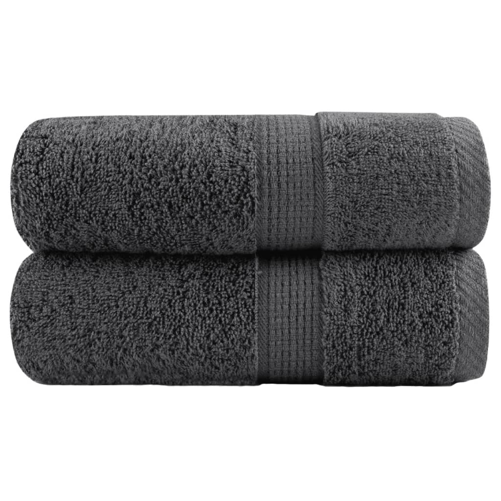 Gastendoekjes SOLUND 2 st 600 g/m² 30x50 cm antracietkleur is nu te koop bij PeponiXL, paradijselijk wonen!