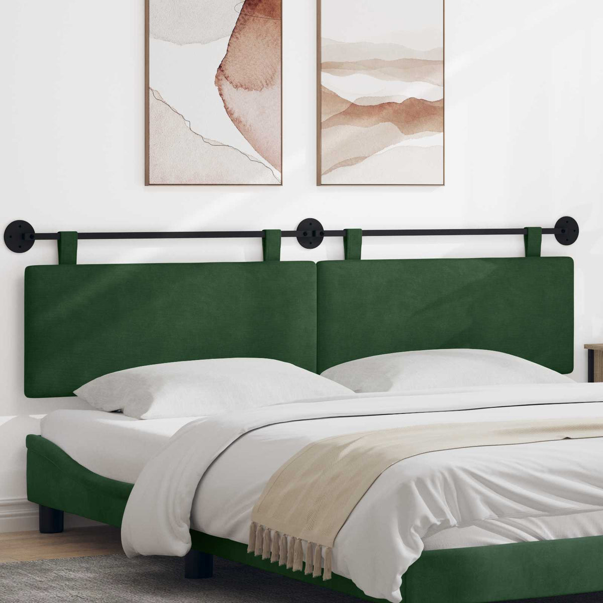 Hangend hoofdbord Jungle Groen Katoen Stof is nu te koop bij PeponiXL, paradijselijk wonen!
