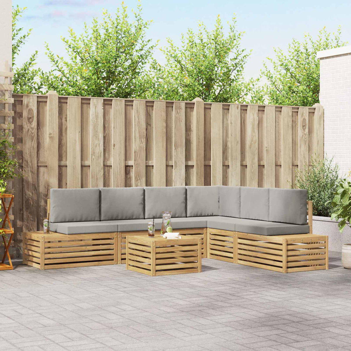 Sofa-Sets 6 Stuk 59 x 59 x 37 cm is nu te koop bij PeponiXL, paradijselijk wonen!