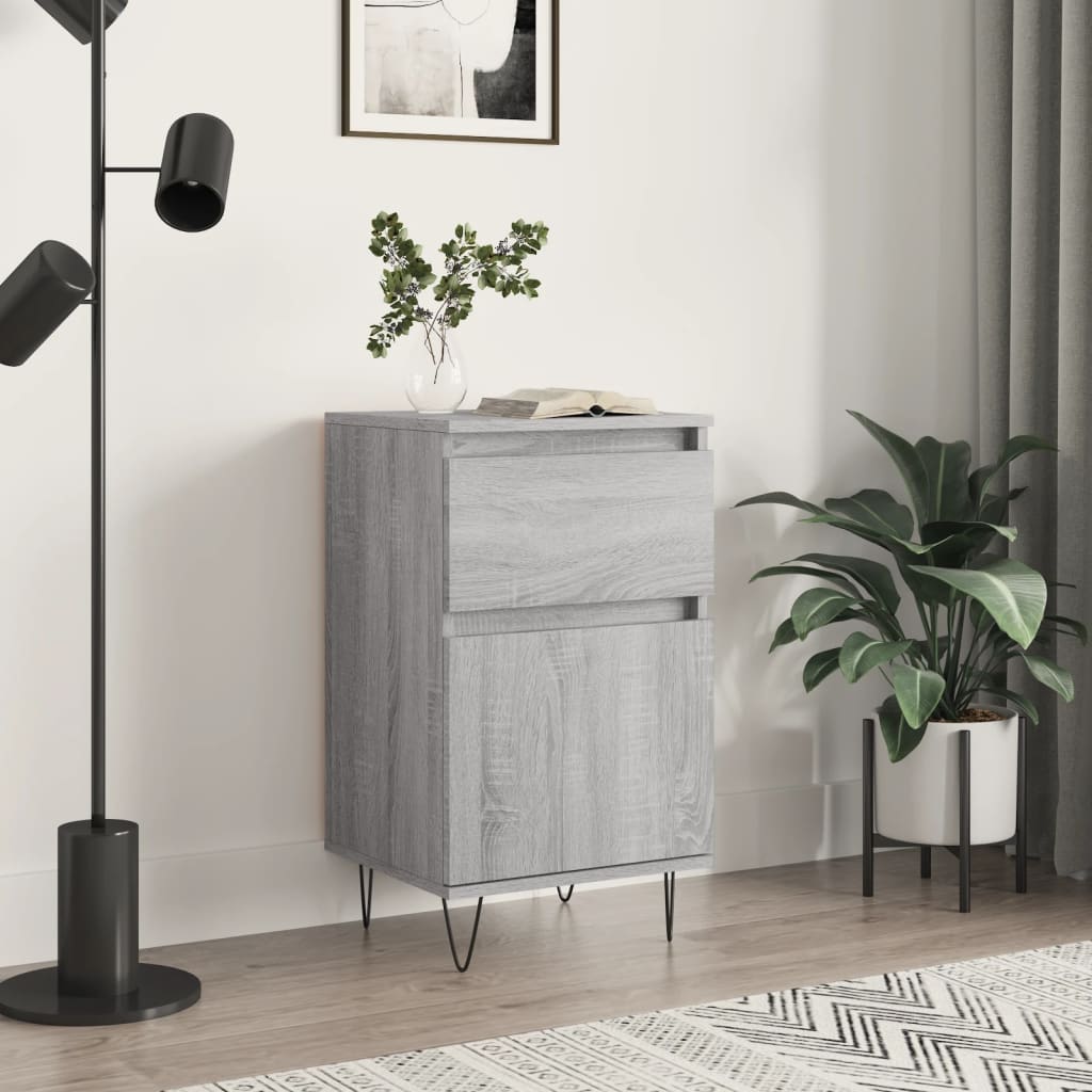Dressoir 40x35x70 cm bewerkt hout grijs sonoma is nu te koop bij PeponiXL, paradijselijk wonen!