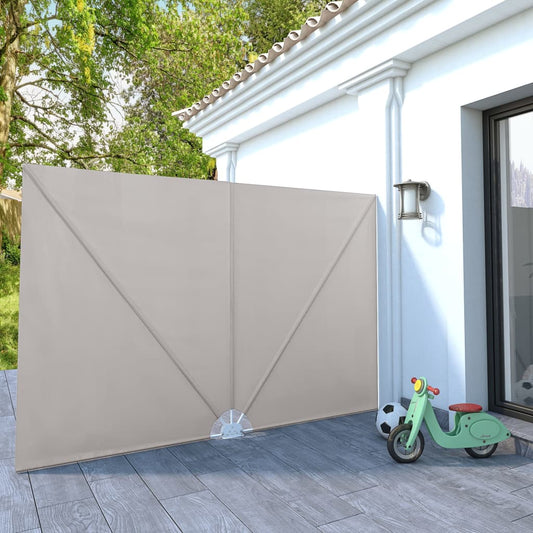 Terrasscherm inklapbaar 300x200 cm crème is nu te koop bij PeponiXL, paradijselijk wonen!