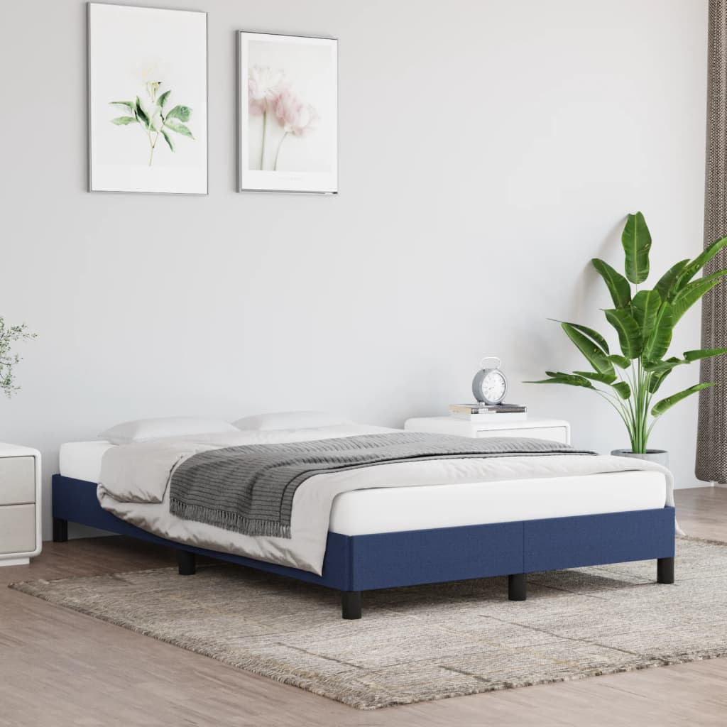 Bedframe zonder matras 120x190 cm stof blauw is nu te koop bij PeponiXL, paradijselijk wonen!