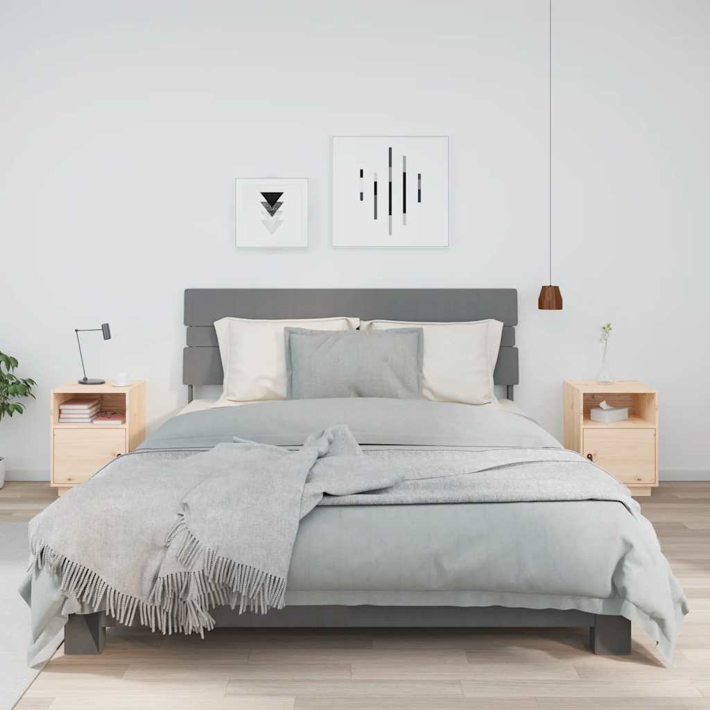 Nachtkastjes 2 st 40x34x55 cm massief grenenhout is nu te koop bij PeponiXL, paradijselijk wonen!