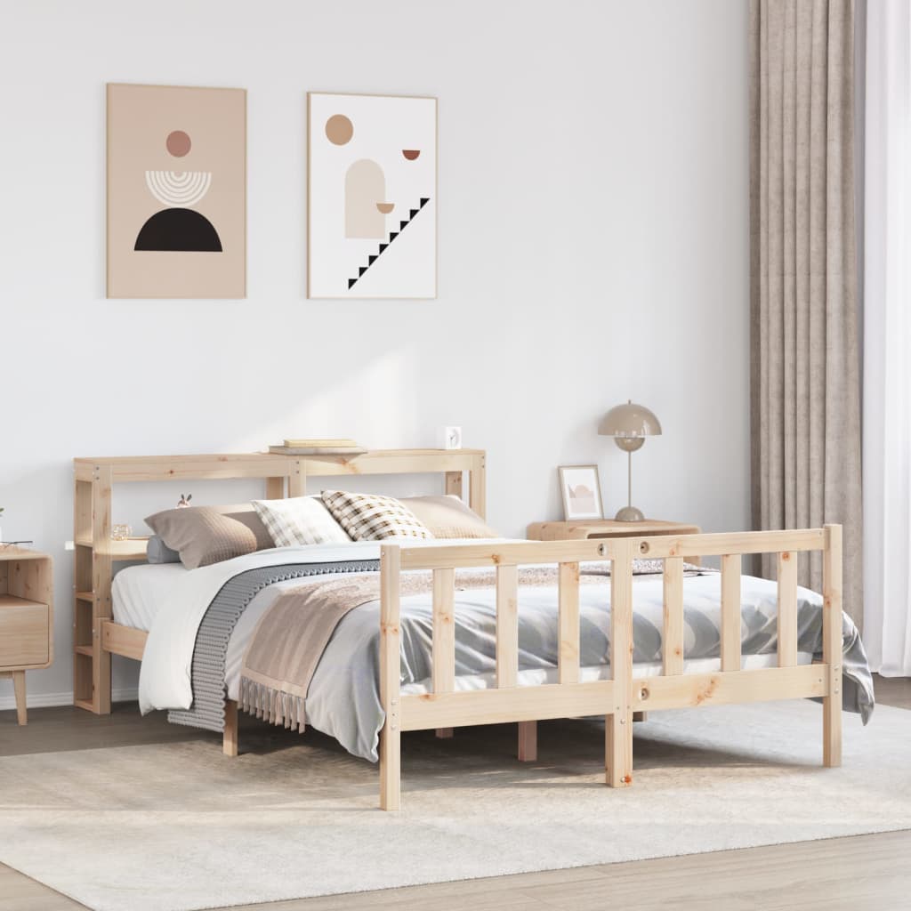 Bedframe zonder matras massief grenenhout 140x200 cm is nu te koop bij PeponiXL, paradijselijk wonen!