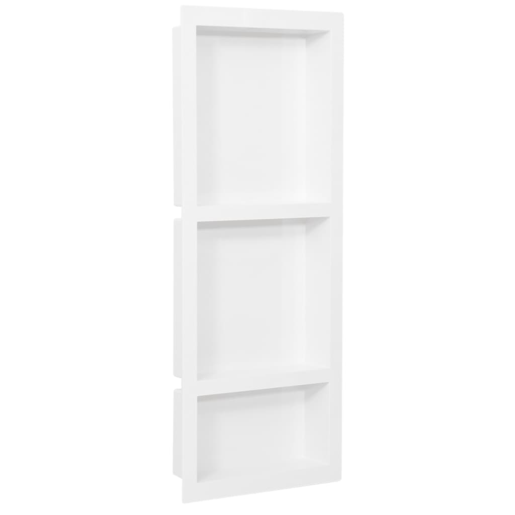 Douchenis met 3 vakken 41x99x9 cm hoogglans wit is nu te koop bij PeponiXL, paradijselijk wonen!