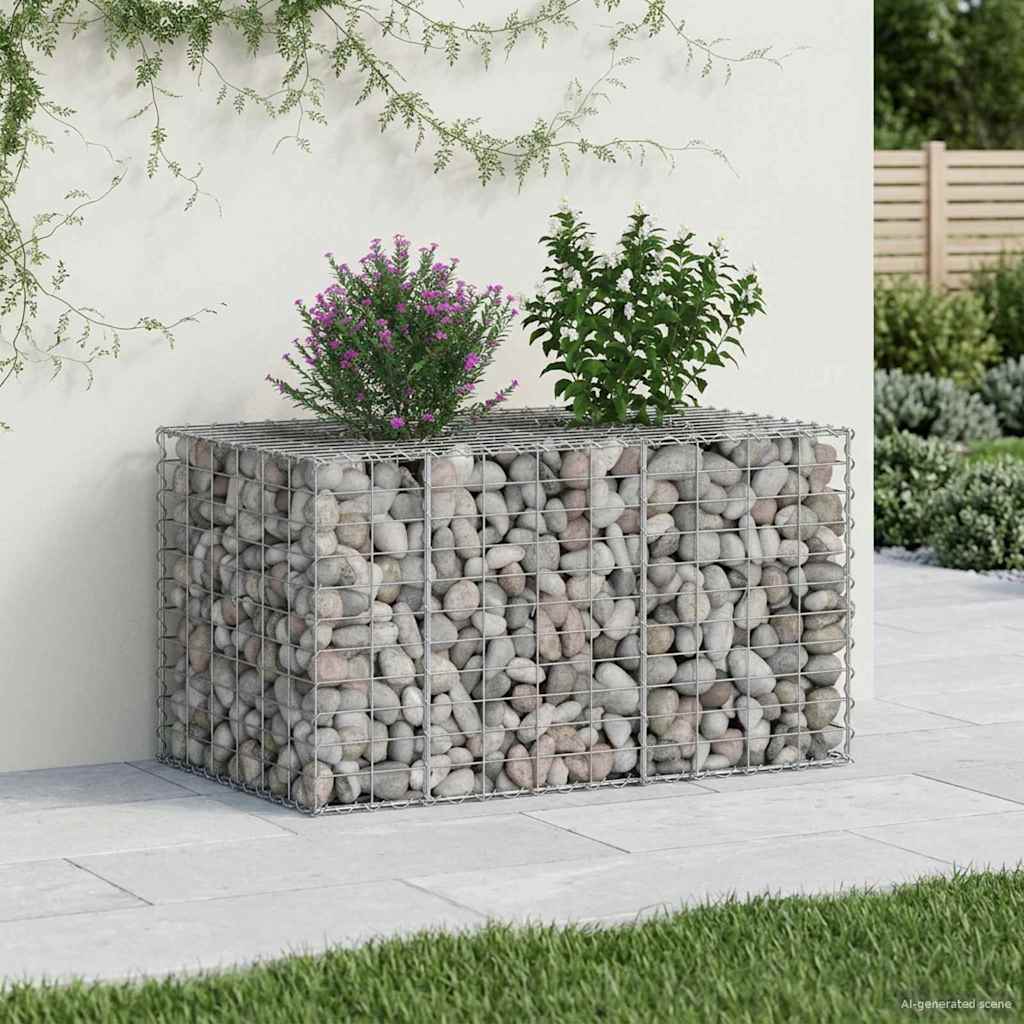 Gabion Verhoogd Bed Zilver is nu te koop bij PeponiXL, paradijselijk wonen!