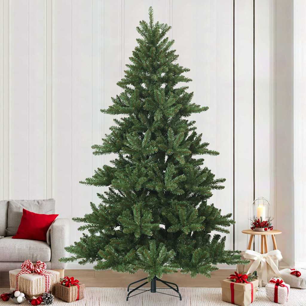 Kunstmatige Inklapbare Kerstboom Groen 240 cm PVC, staal is nu te koop bij PeponiXL, paradijselijk wonen!