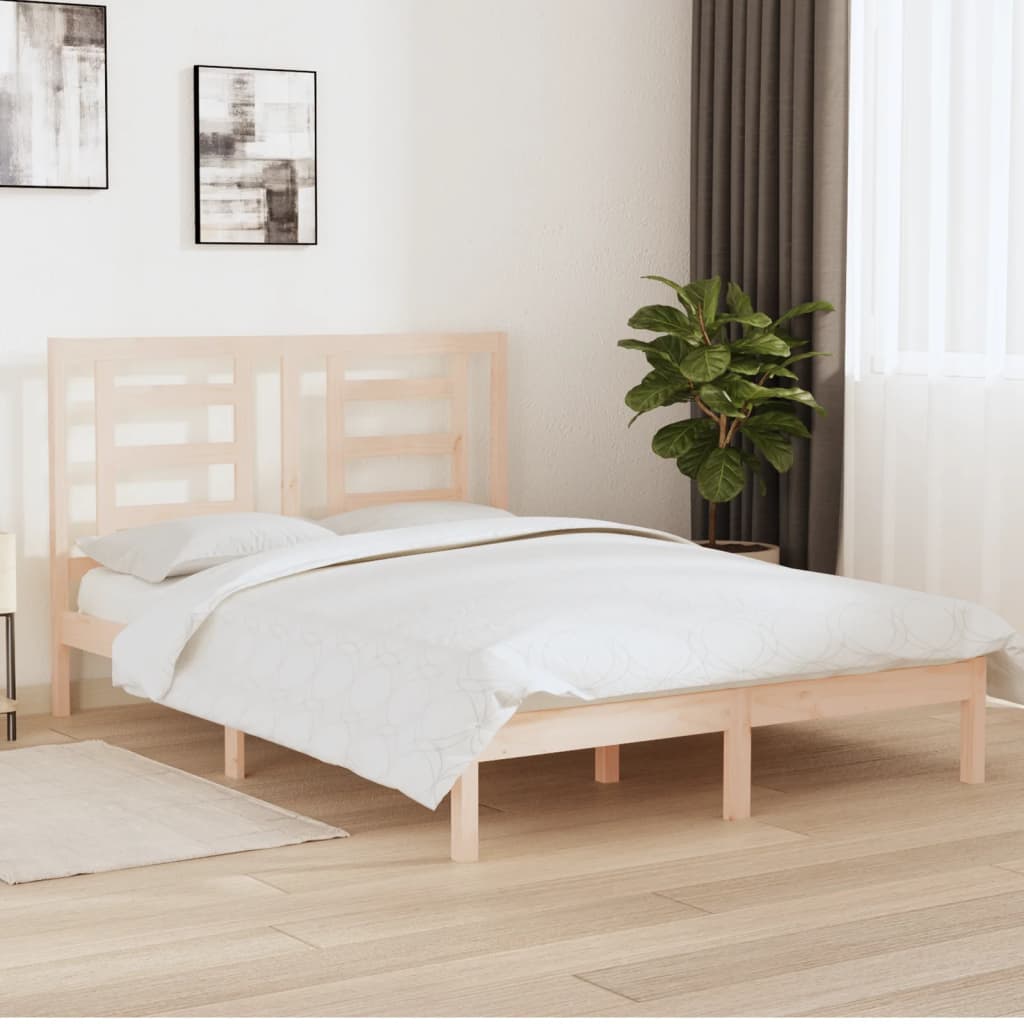 Bedframe zonder matras massief grenenhout 150x200 cm is nu te koop bij PeponiXL, paradijselijk wonen!