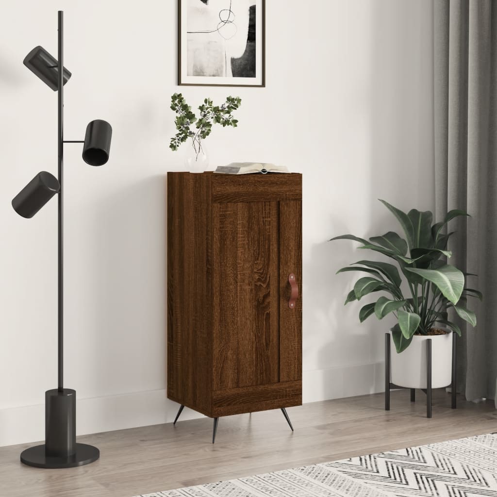 Dressoir 34,5x34x90 cm bewerkt hout bruin eikenkleur is nu te koop bij PeponiXL, paradijselijk wonen!