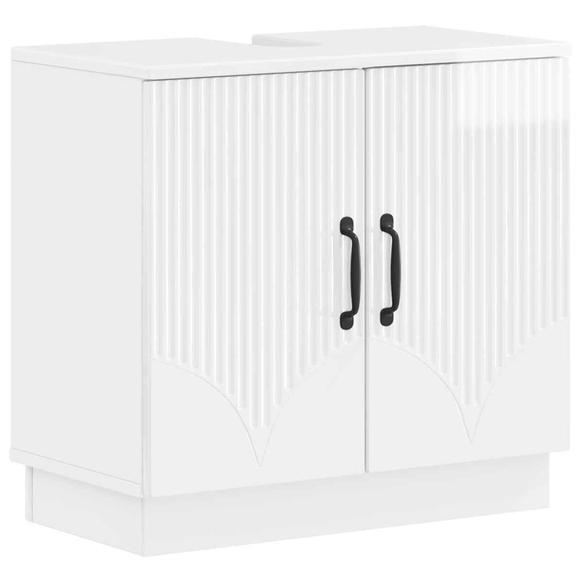 Badkamer wastafelkast HOORN Hoogglans Wit 59,5 x 31,5 x 56 cm is nu te koop bij PeponiXL, paradijselijk wonen!