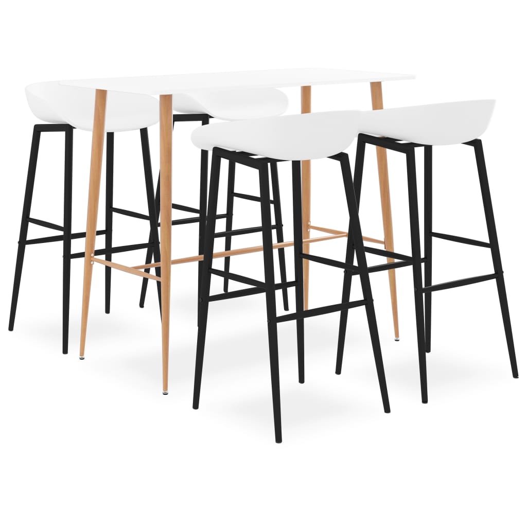 5-delige Barset wit is nu te koop bij PeponiXL, paradijselijk wonen!