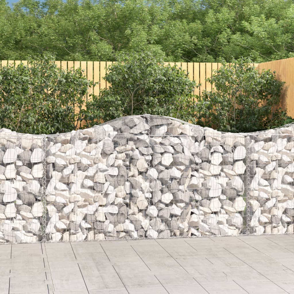 Schanskorven 25 st gewelfd 200x30x100/120 cm ijzer is nu te koop bij PeponiXL, paradijselijk wonen!