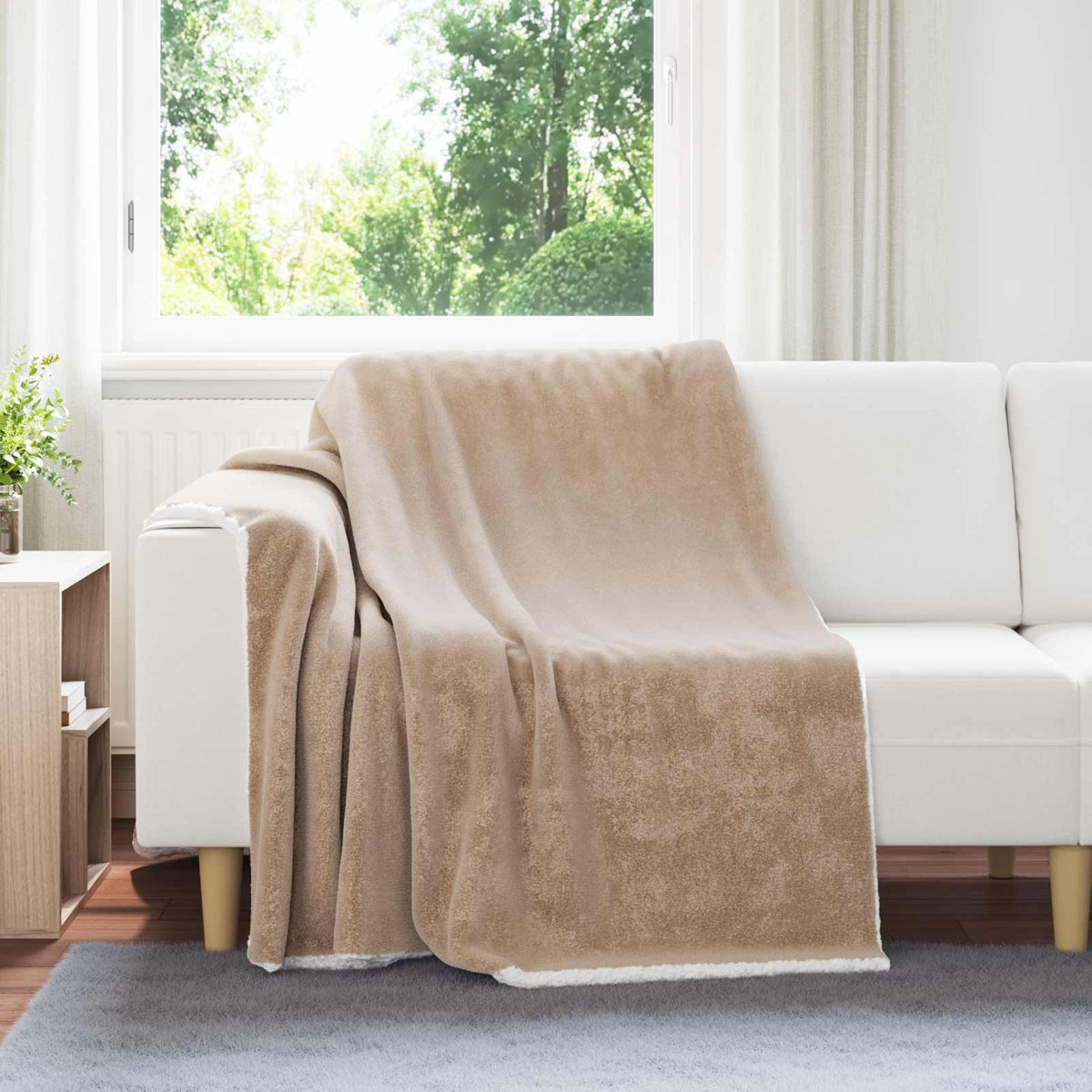 Gooi Deken Kameel 150 x 200 cm Fleece is nu te koop bij PeponiXL, paradijselijk wonen!