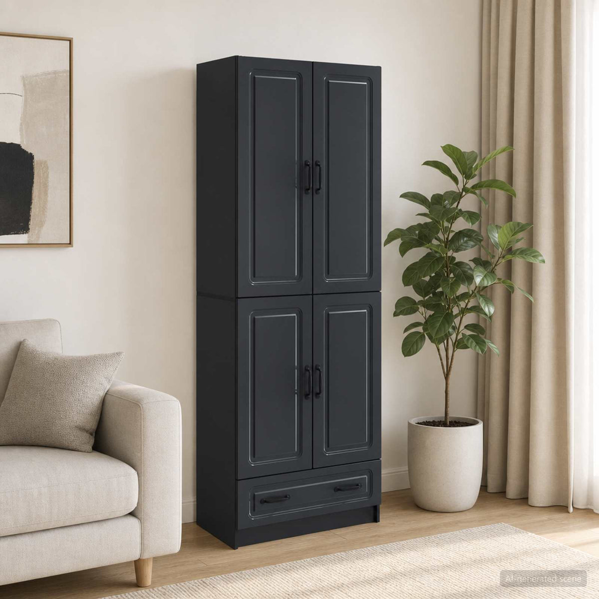 Kastenset 2 pcs Zwart Bewerkt hout is nu te koop bij PeponiXL, paradijselijk wonen!