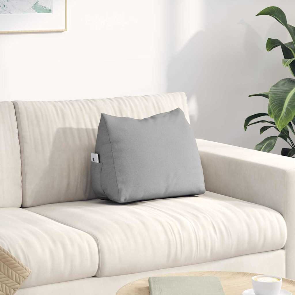 Rugkussen Wolkengrijs 45 x 20 x 35 cm Stof is nu te koop bij PeponiXL, paradijselijk wonen!