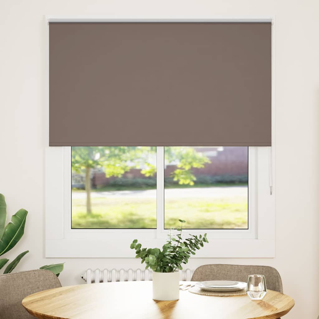 Rolgordijn verduisterend koffie 130x130 cm stofbreedte 126,6 cm is nu te koop bij PeponiXL, paradijselijk wonen!