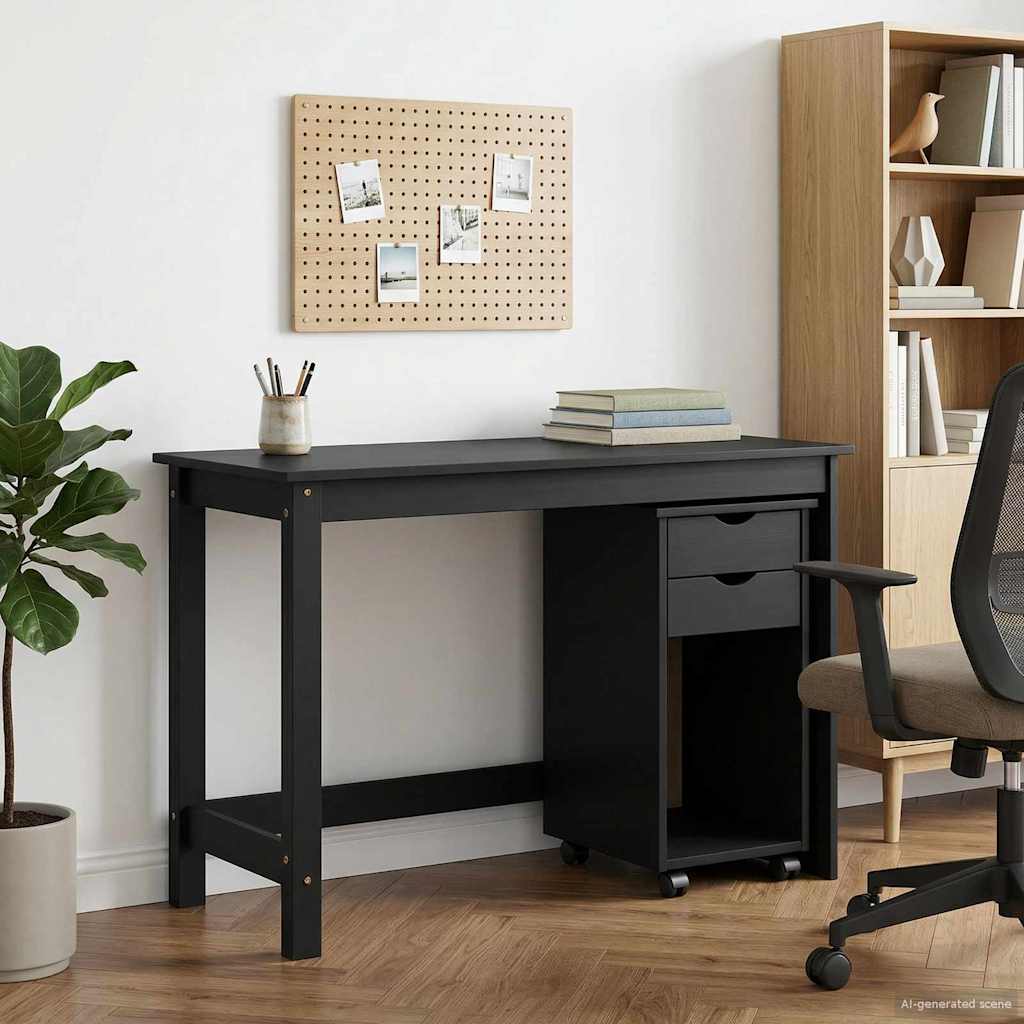 Bureau Kas Set 2 st Grijs Massief grenenhout is nu te koop bij PeponiXL, paradijselijk wonen!