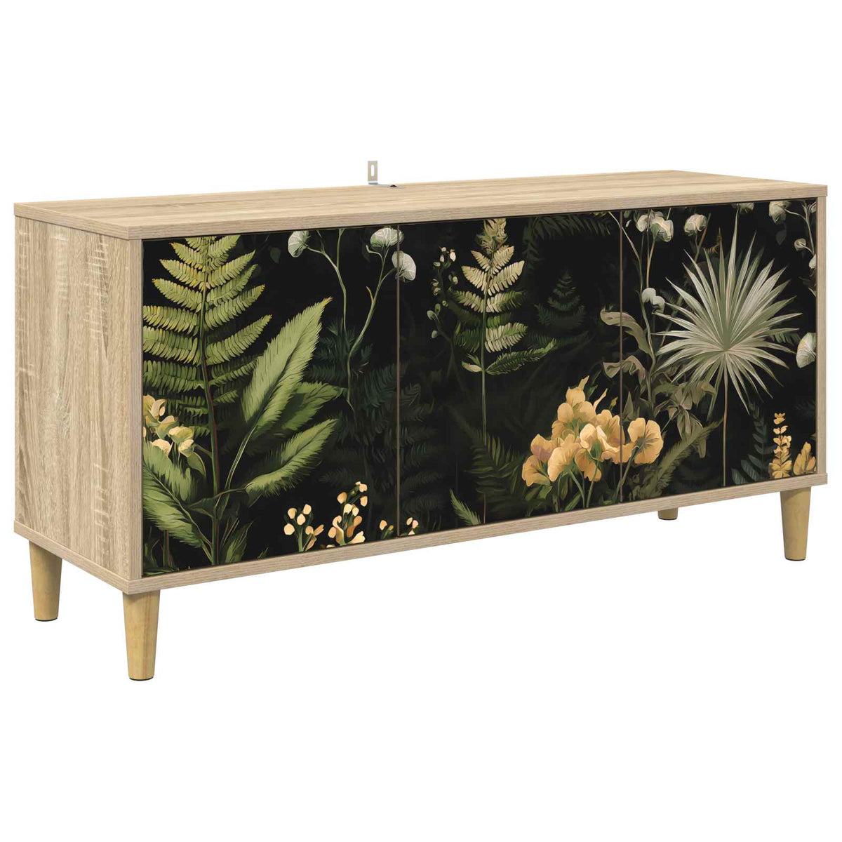 Tv-meubel RHENEN 102 x 33 x 50 cm Sonoma Bewerkt hout is nu te koop bij PeponiXL, paradijselijk wonen!