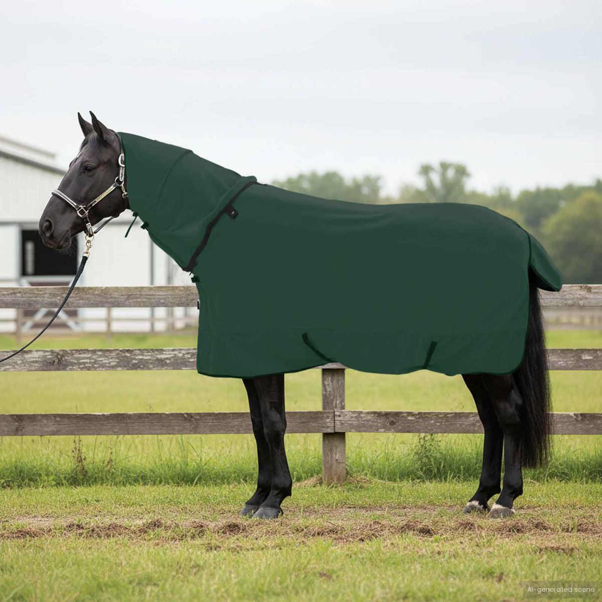 Paardendeken Volledig Donkergroen 125 cm Polyester is nu te koop bij PeponiXL, paradijselijk wonen!