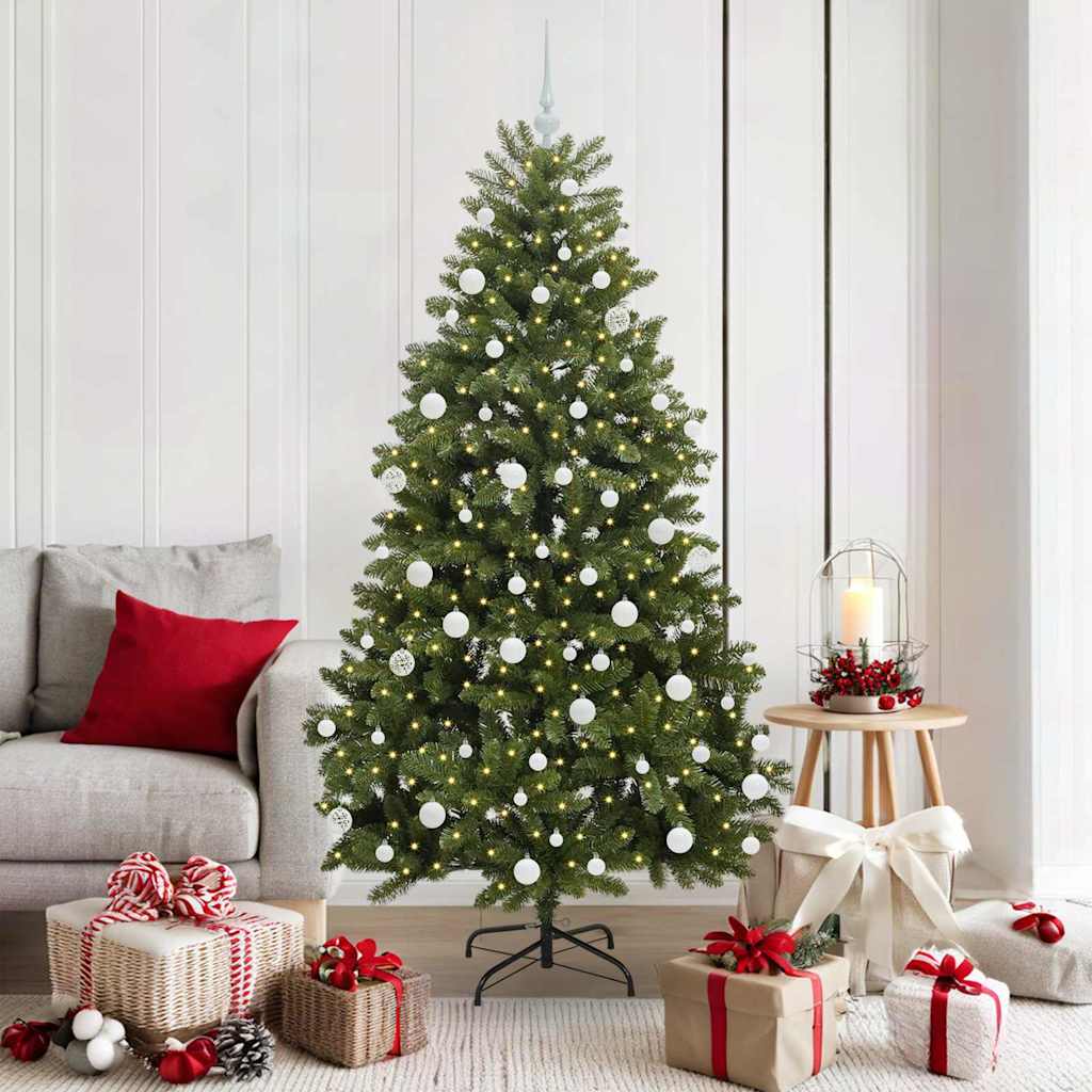 Kunstkerstboom met 300 LED Groen 180 cm PVC en Metaal is nu te koop bij PeponiXL, paradijselijk wonen!