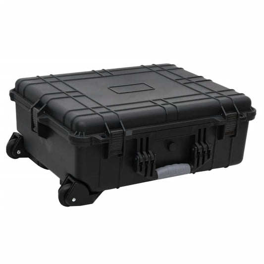 Flightcase op wieltjes 63x50x23 cm PP zwart is nu te koop bij PeponiXL, paradijselijk wonen!