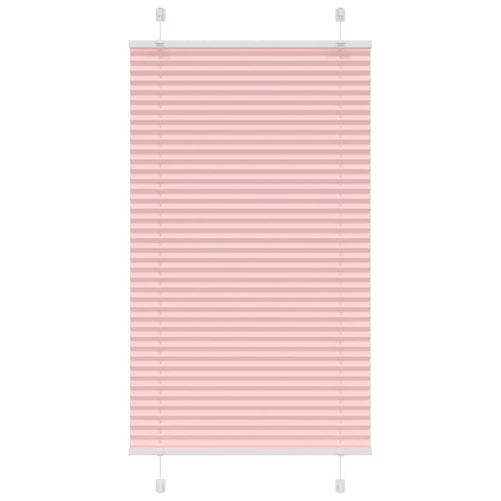 Plissé rolgordijn 80x100 cm stofbreedte 79,4 cm polyester roze is nu te koop bij PeponiXL, paradijselijk wonen!