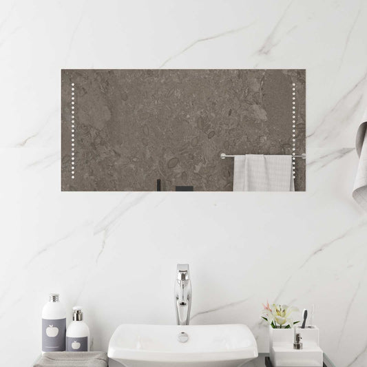 LED Badkamer Spiegel Doorzichtig 80 x 40 cm gehard glas is nu te koop bij PeponiXL, paradijselijk wonen!