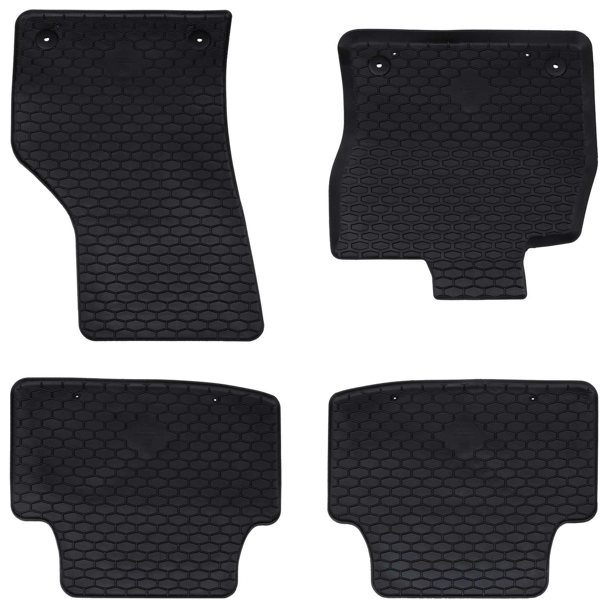 Autobodemmat 4 pcs Zwart Rubber is nu te koop bij PeponiXL, paradijselijk wonen!
