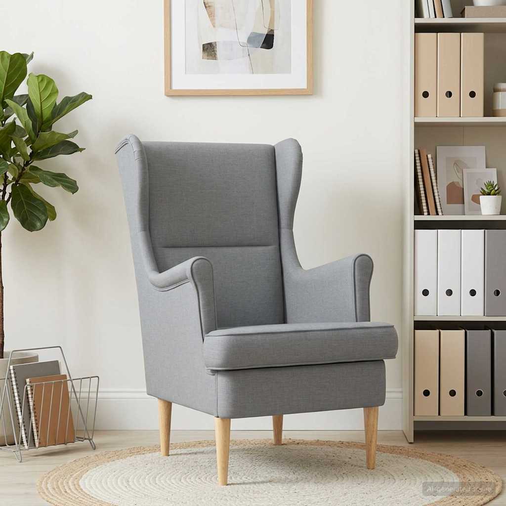 Fauteuil Lichtgrijs Stof is nu te koop bij PeponiXL, paradijselijk wonen!