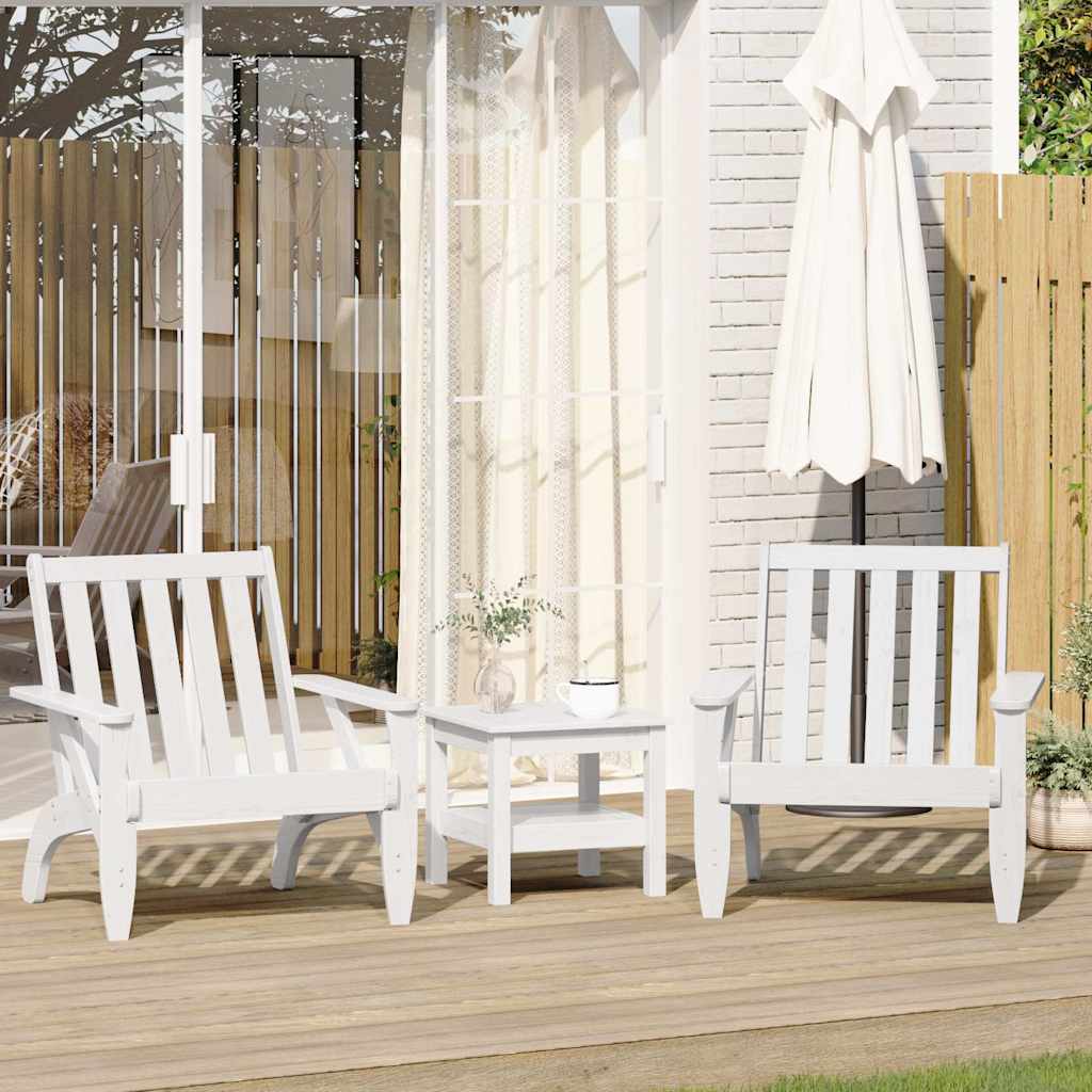 Tuinstoelen Adirondack 2 st 75x77x77 cm massief grenenhout wit is nu te koop bij PeponiXL, paradijselijk wonen!