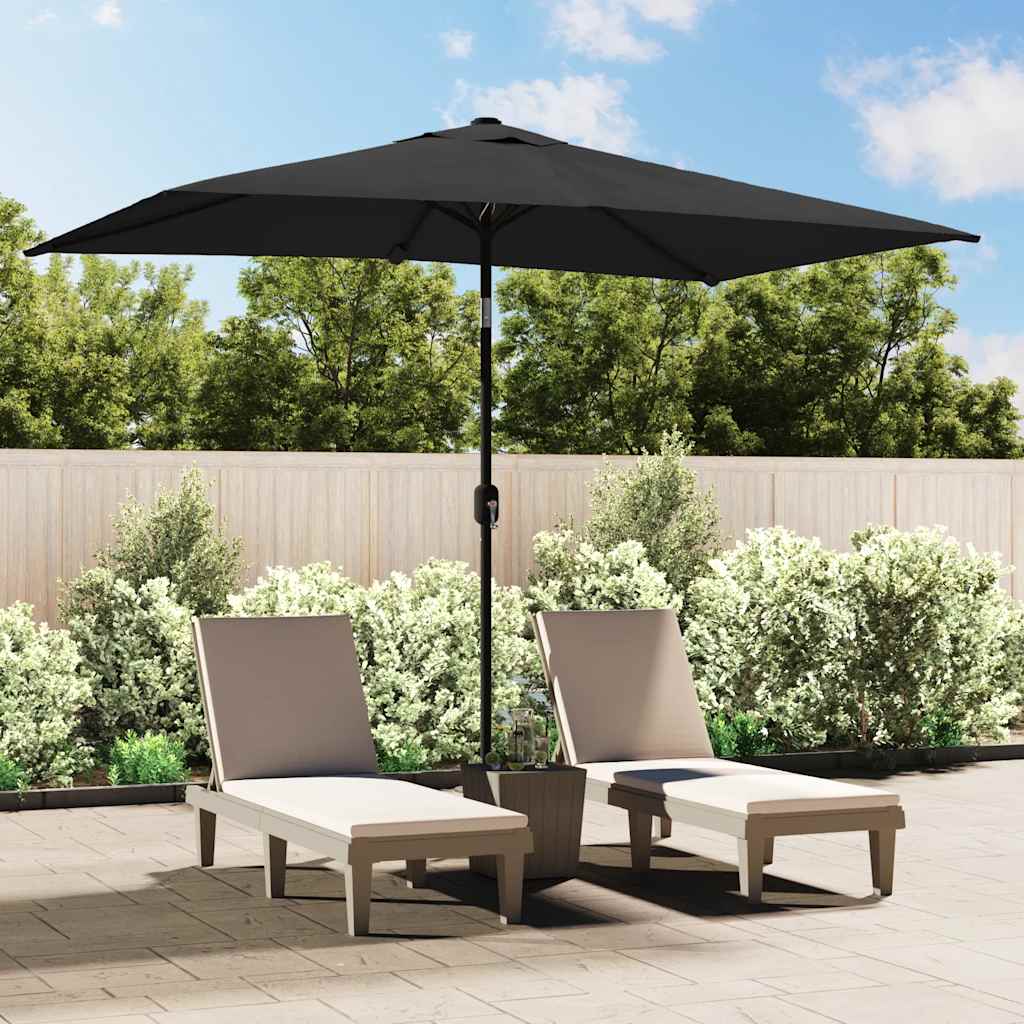 Parasol met metalen paal 300x200 cm antraciet is nu te koop bij PeponiXL, paradijselijk wonen!