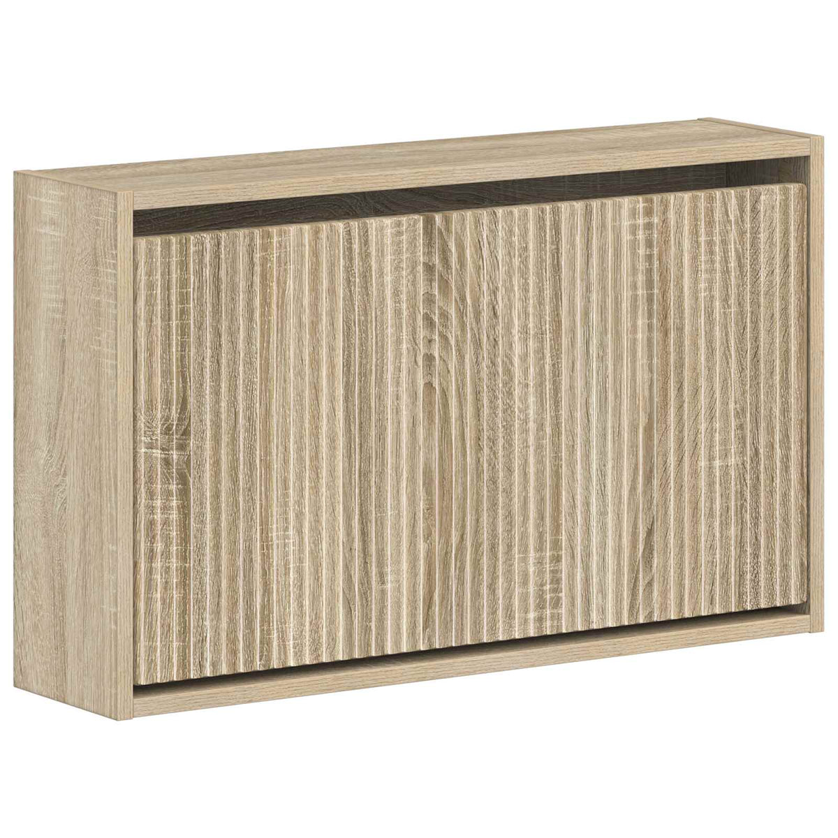 Wandgemonteerde Schoenkast ARNHEM 71 x 17 x 43 cm Bewerkt hout is nu te koop bij PeponiXL, paradijselijk wonen!