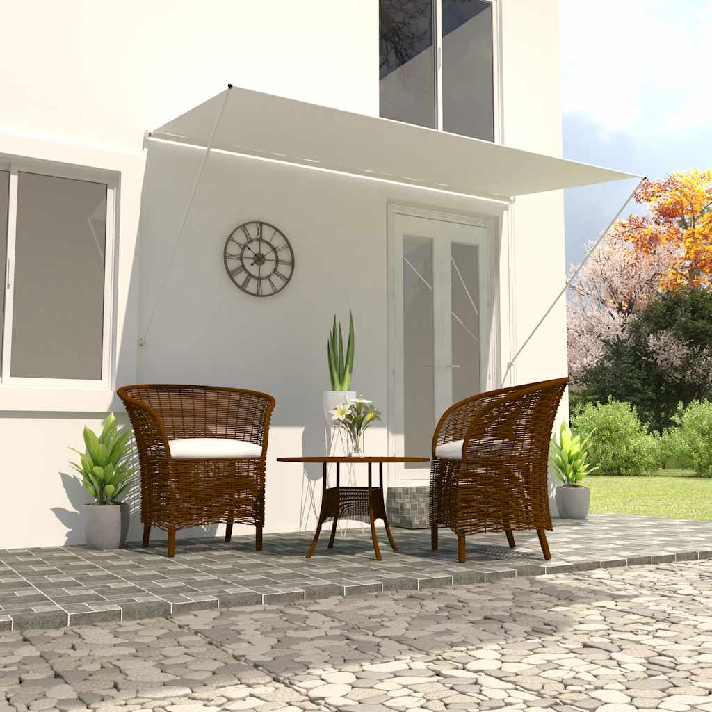 Luifel uittrekbaar 350x150 cm crème is nu te koop bij PeponiXL, paradijselijk wonen!