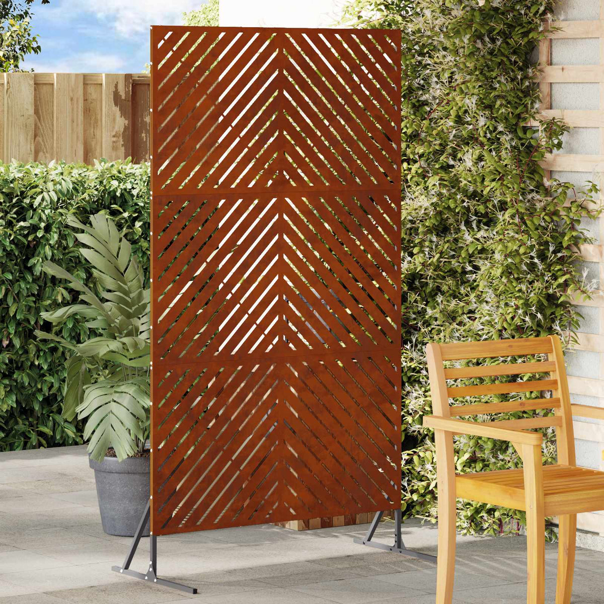 Privacyscherm Grijs 100 x 50 x 180 cm Staal is nu te koop bij PeponiXL, paradijselijk wonen!