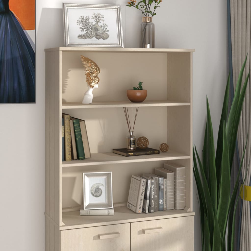 Opzetkast HAMAR 85x35x100 cm massief grenenhout honingbruin is nu te koop bij PeponiXL, paradijselijk wonen!