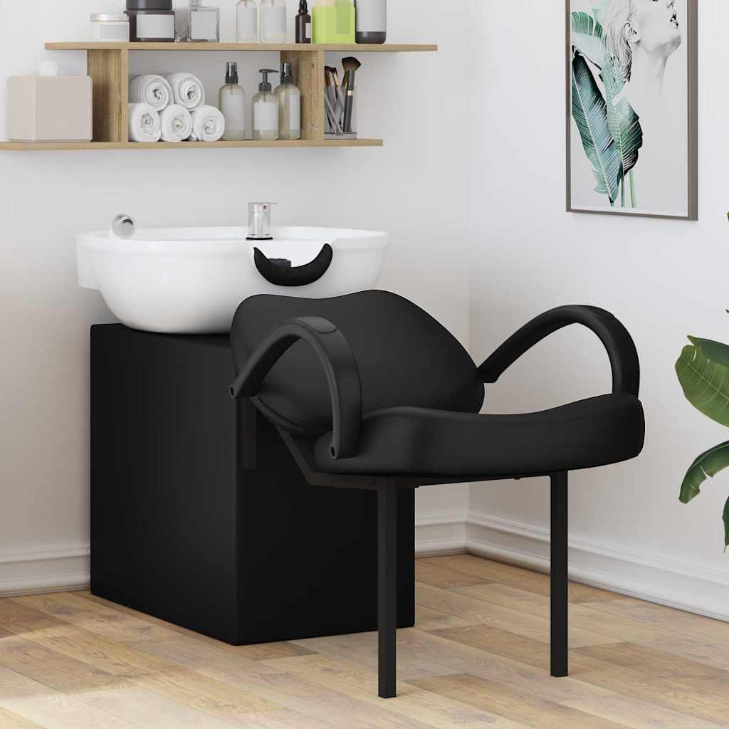 Shampoo Stoel Zwart en Wit 136 x 60 x 92 cm PVC is nu te koop bij PeponiXL, paradijselijk wonen!