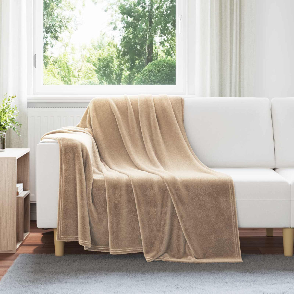 Kleden 6 pcs Kameel 150 x 200 cm Fleece is nu te koop bij PeponiXL, paradijselijk wonen!