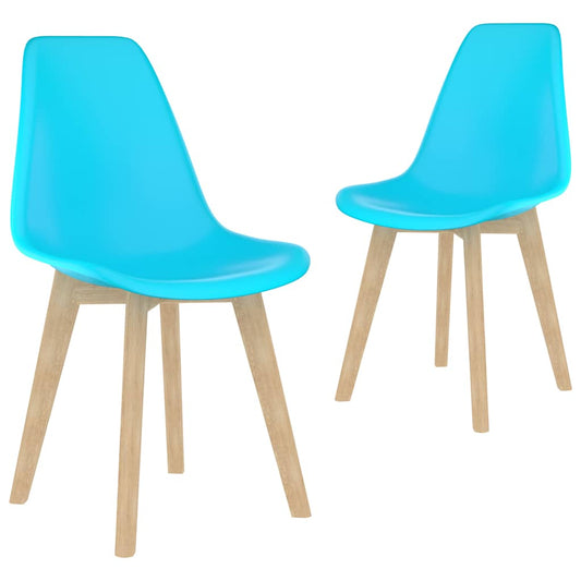 Eetkamerstoelen 2 st kunststof blauw is nu te koop bij PeponiXL, paradijselijk wonen!