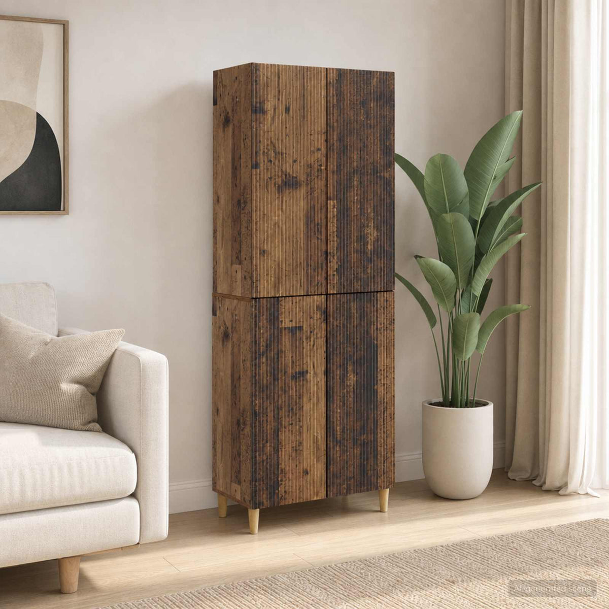 Kastenset 2 pcs Oud hout 66 x 34,5 x 90 cm Bewerkt hout is nu te koop bij PeponiXL, paradijselijk wonen!