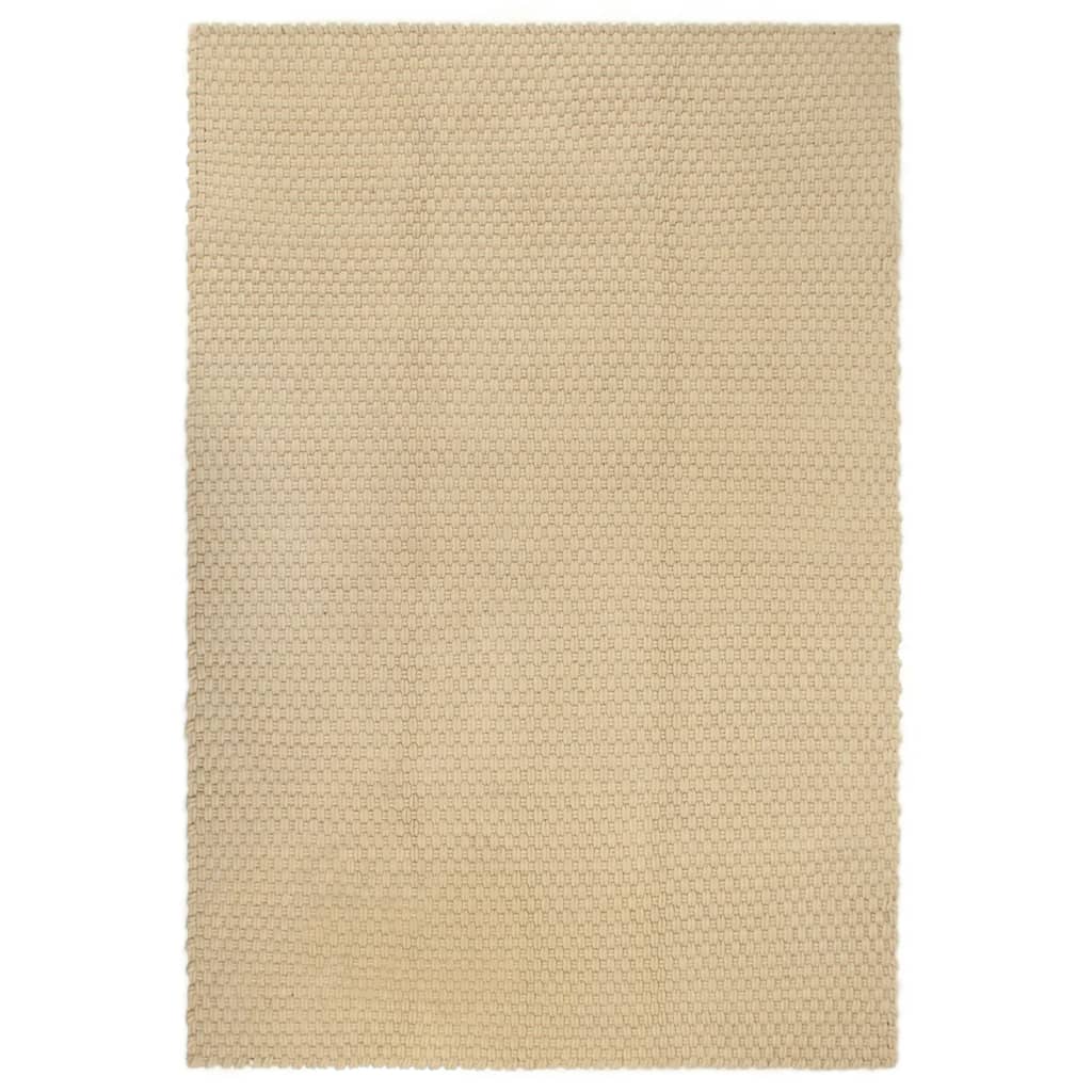 Vloerkleed rechthoekig 160x230 cm katoen naturel is nu te koop bij PeponiXL, paradijselijk wonen!