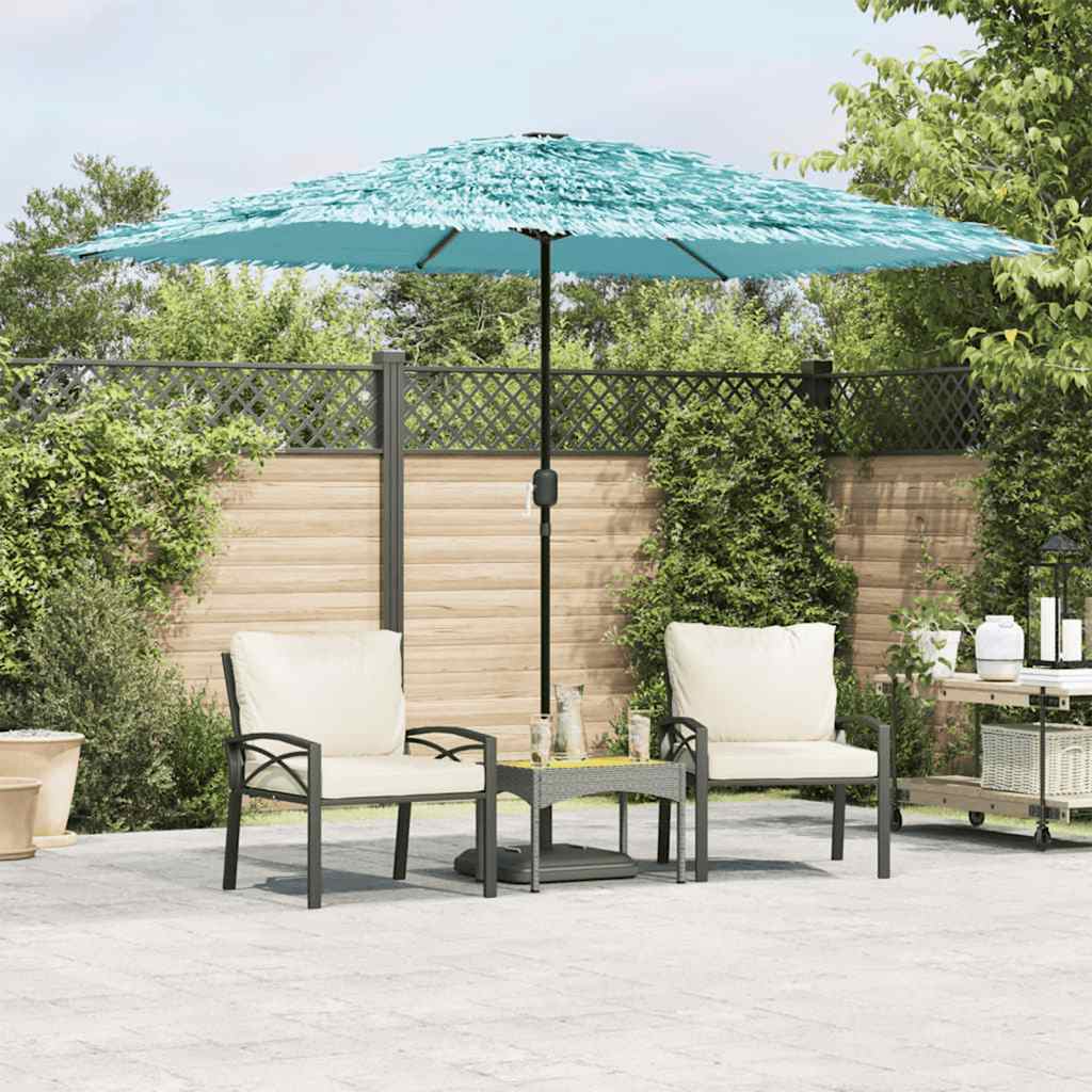 Parasol met stalen paal 300x200x250 cm blauw is nu te koop bij PeponiXL, paradijselijk wonen!