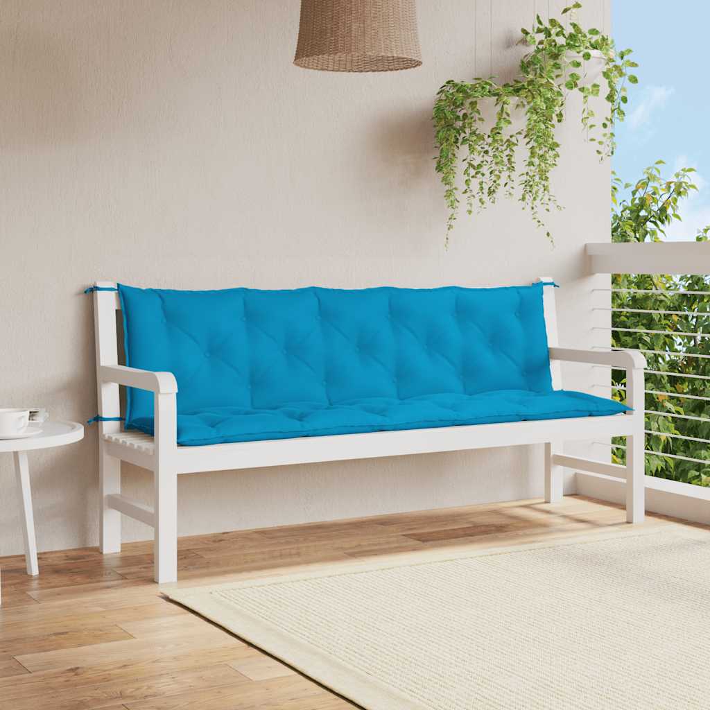 Tuinbankkussen 180x(50+50)x7 cm oxford stof lichtblauw is nu te koop bij PeponiXL, paradijselijk wonen!