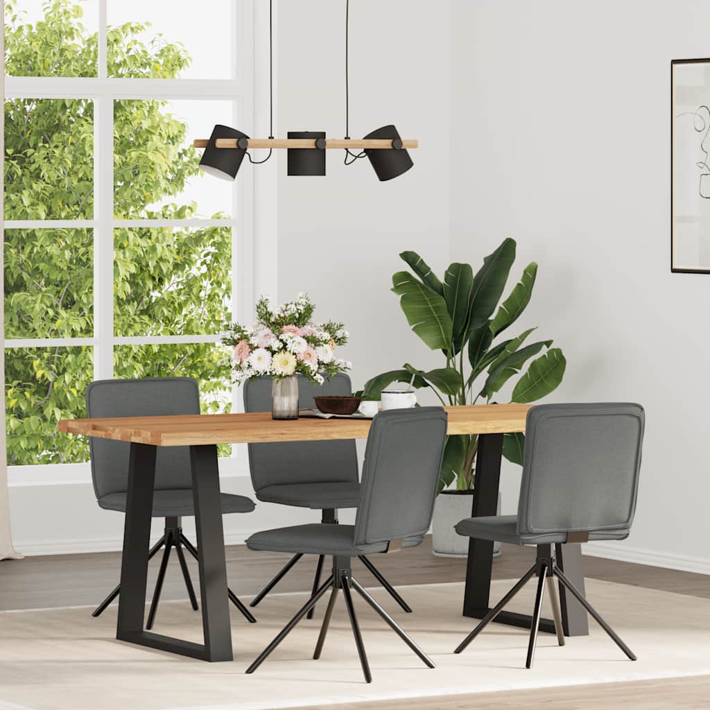 Eetkamerstoelen 4 st stof donkergrijs is nu te koop bij PeponiXL, paradijselijk wonen!