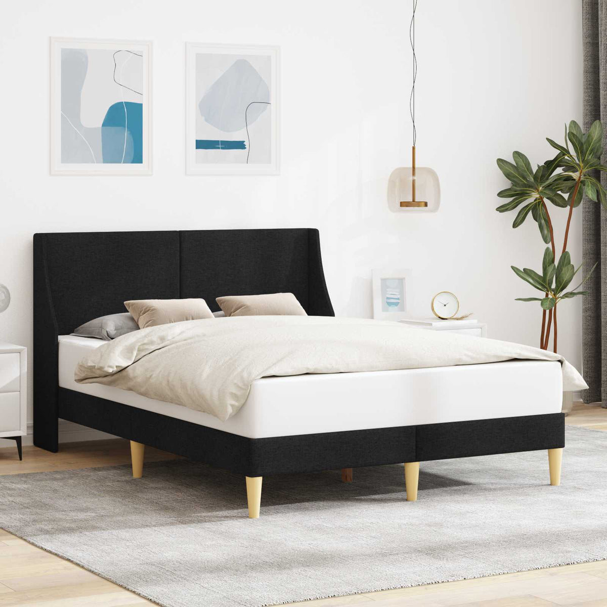 Bedframe met hoofdeinde aansluitplaat is nu te koop bij PeponiXL, paradijselijk wonen!