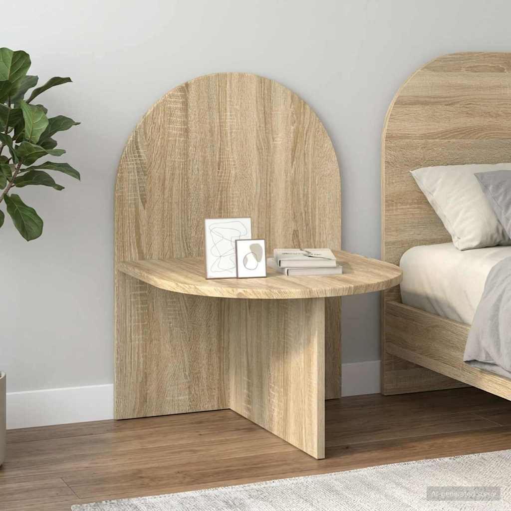 Nachtkastje 2 pcs Sonoma Eiken 48 x 49 x 65 cm is nu te koop bij PeponiXL, paradijselijk wonen!