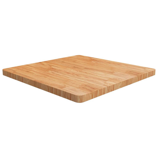 Tafelblad vierkant 80x80x4cm massief eikenhout lichtbruin is nu te koop bij PeponiXL, paradijselijk wonen!