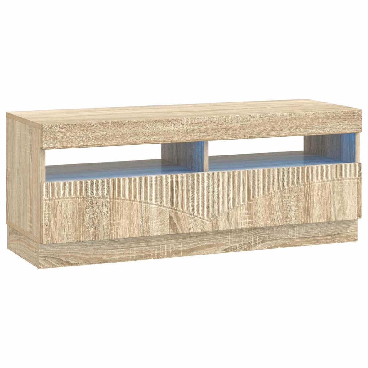 LED tv-meubel Sonoma Eiken Bewerkt hout is nu te koop bij PeponiXL, paradijselijk wonen!