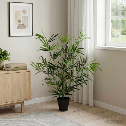 Nepp Bambo Boom Groen 90 x 14 x 80 cm Stof en Bamboe is nu te koop bij PeponiXL, paradijselijk wonen!